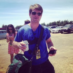 This fool, the Perfect Hippie, has his official BottleRock merch in his official hippie murse.