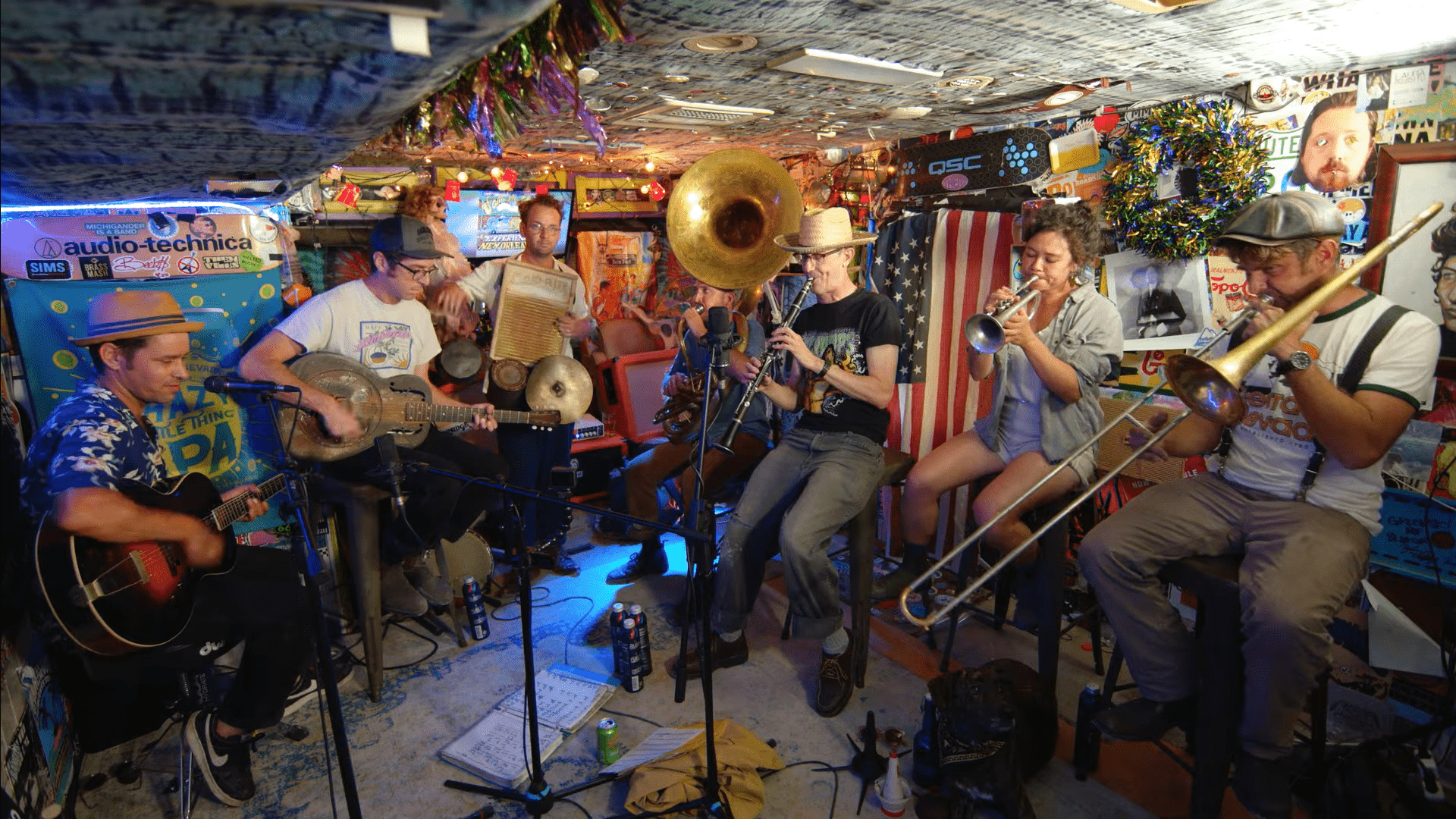 Tuba Skinny Jam in the Van